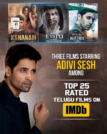 Top 25 IMDB-rated Telugu movies – Adivi Sesh makes a mark | 123telugu.com