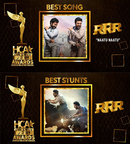 HCA Awards: RRR wins 4 awards & makes Indians proud | 123telugu.com