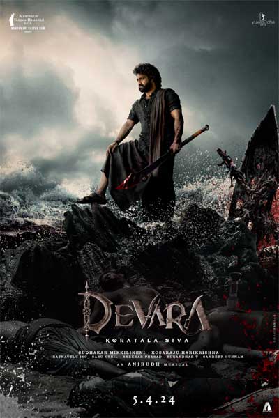 NTR 30 is officially titled Devara; NTR looks marvelous in the first look  poster | 123telugu.com