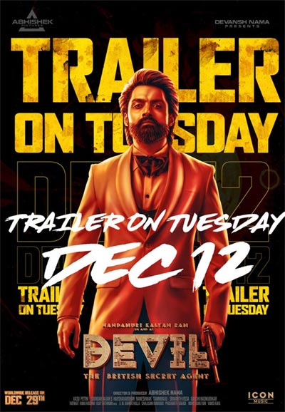 Devil's full-fledged promotions to begin with trailer; Here is its launch  date, Latest Telugu cinema news, Movie reviews