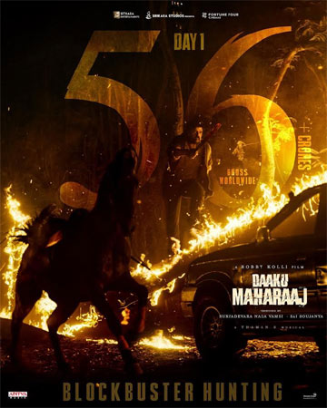 Daaku Maharaaj starts strong with Rs. 56 crore worldwide on day 1 | Latest Telugu cinema news | Movie reviews