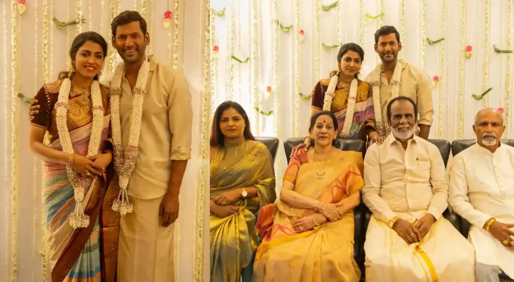 Pic Talk: Vishal Gets Engaged to Sai Dhansika on His Birthday