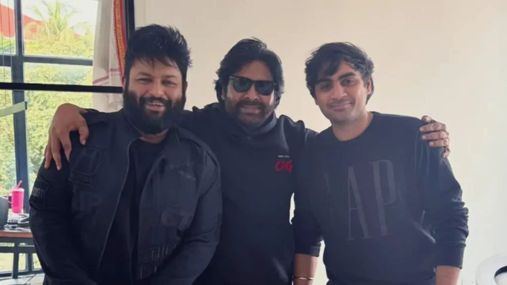Photo Moment: OG Actor Pawan Kalyan with Thaman and Sujeeth, Fans Can’t Keep Calm