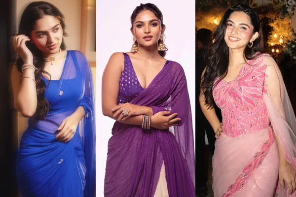 Photos : Kayadu Lohar Dazzles in Elegant Sarees