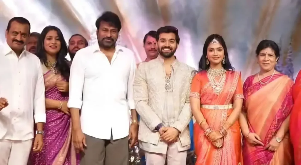 Pic Talk: Bandla Ganesh’s Daughter Janani Bandla Gets Engaged; Chiranjeevi, CBN and Others Grace the Occasion