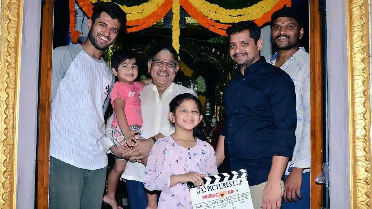 Viral throwback pic: Vijay Deverakonda with Bunny Vas and Allu Aravind at Geetha Govindam launch