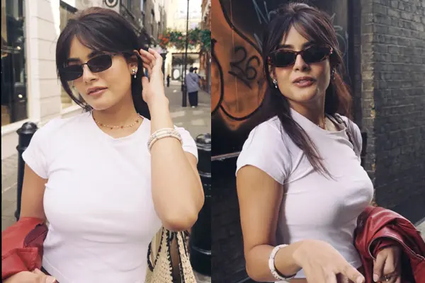 Photos : The Raja Saab beauty Riddhi Kumar