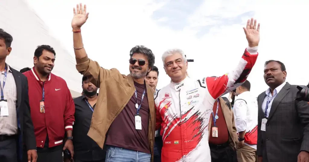 Viral Moment: CM Vijay runs to hug Ajith in London