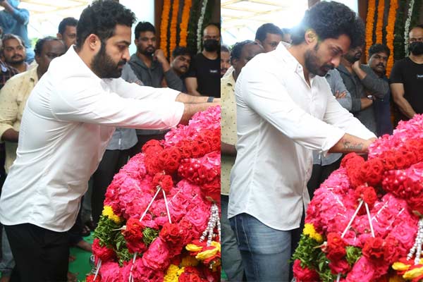 Jr Ntr Kalyan Ram Pays Homage To Krishnam Raju