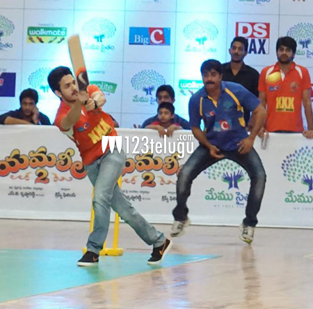 'మేము సైతం' ఫస్ట్ క్రికెట్ మ్యాచ్ నెగ్గిన నాగార్జున టీం. 1 nagarjuna-team