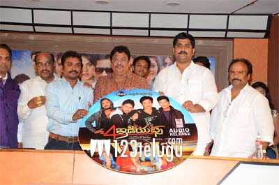 ప్రముఖ నిర్మాత చేతుల మీదగా  ‘4 ఇడియట్స్’ ఆడియో విడుదల !