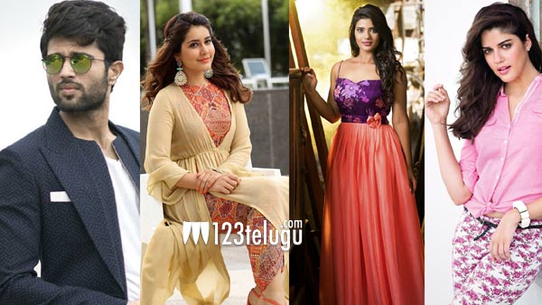 విజయ్ దేవరకొండ సరసన ముగ్గురు హీరోయిన్స్ ?