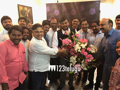 గీతా ఆర్ట్స్ నుండి మెగాస్టార్ కి ప్రత్యేకమైన శుభాకాంక్షలు !