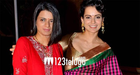 క్రిష్ కామెంట్స్ కి  కౌంటర్ ఇచ్చిన కంగనా సిస్టర్ !