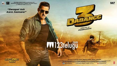 సల్మాన్ దబంగ్ 3 బాలీవుడ్ లో బాగానే రాబడుతుంది.