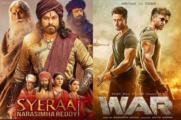 అక్కడ సైరా పరిస్థితి ఎలా ఉందో ఇక్కడ వార్ పరిస్థితి అలాగే ఉంది