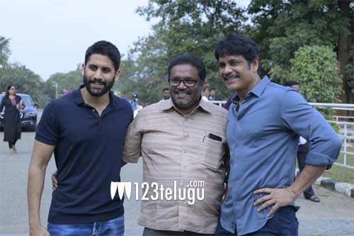 అన్నపూర్ణ స్టూడియో లో అక్కినేని హీరోల సందడి