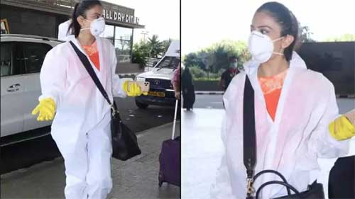 కరోనా కష్టాలు..వింత గెటప్ లో స్టార్ హీరోయిన్
