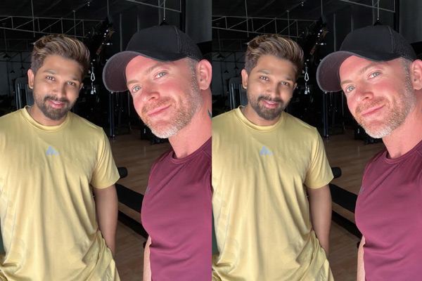 ఎన్టీఆర్ ట్రైనర్‌ను పట్టుకున్న ఐకాన్ స్టార్