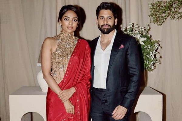 ఫోటో మూమెంట్: అఖిల్ వెడ్డింగ్ రిసెప్షన్ లో మరో హైలైట్ గా చై, శోభిత జంట