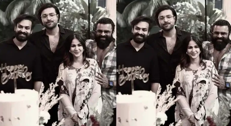 ఫోటో మూమెంట్ : బర్త్ డే గర్ల్‌తో మెగా హీరోలు..!