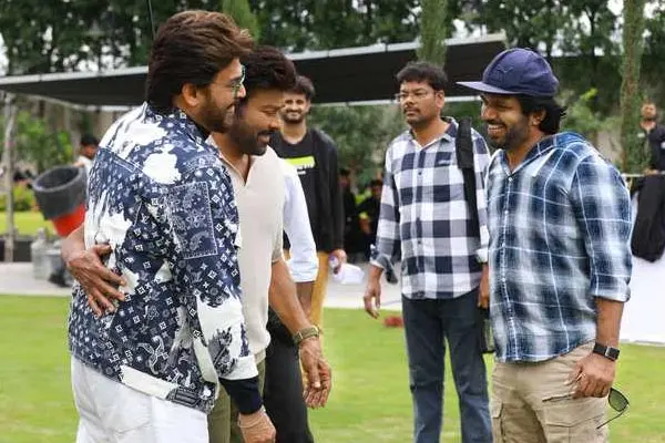 వర్కింగ్ స్టిల్స్ : మన శంకర వరప్రసాద్ గారు (చిరంజీవి, వెంకటేష్)