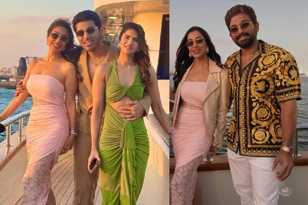 ఫోటోలు : అల్లు అర్జున్ మరియు స్నేహితులు దుబాయ్‌లో శిరీష్ గ్రాండ్ ప్రీ వెడ్డింగ్ షూట్‌ను జరుపుకున్నారు