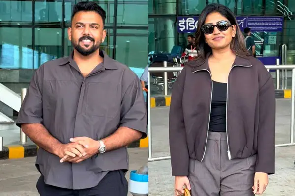 ఫోటోలు: విజయ్ మరియు రష్మిక వివాహానికి ఉదయపూర్ విమానాశ్రయానికి చేరుకున్న ఈషా రెబ్బా మరియు తరుణ్ భాస్కర్