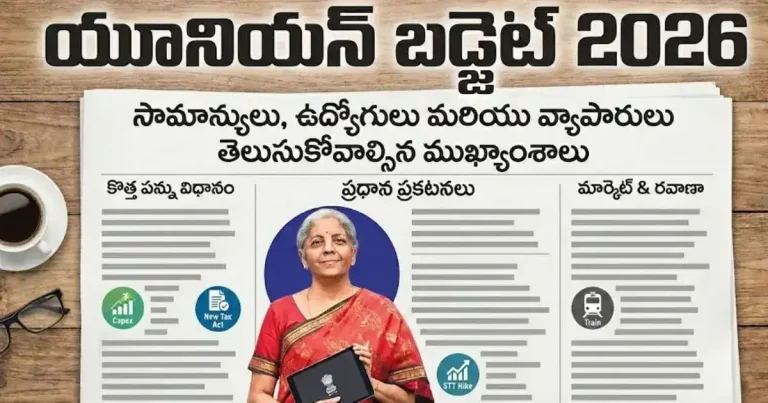 Union Budget 2026: సామాన్యులు, ఉద్యోగులు మరియు వ్యాపారులు తెలుసుకోవాల్సిన ముఖ్యాంశాలు