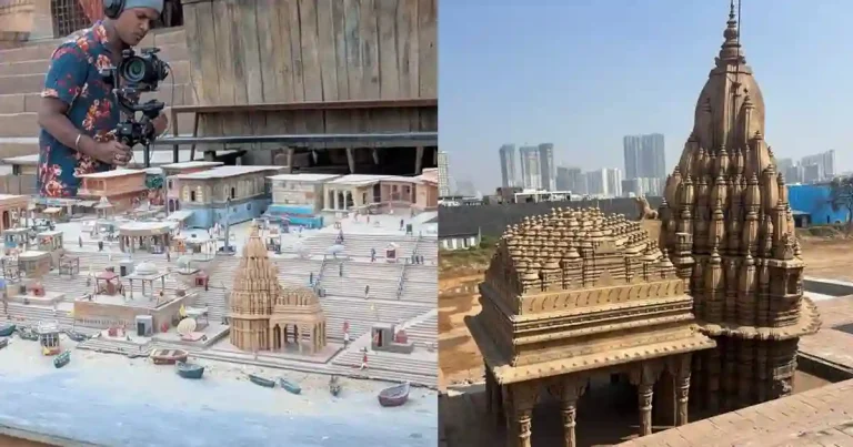 సెట్ లోని చిత్రాలు: వారణాసి (మహేష్ బాబు, రాజమౌళి)