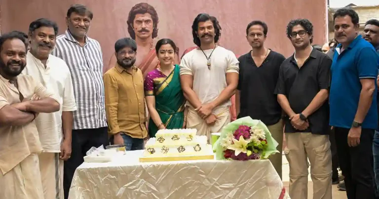 ఫోటో మూమెంట్: ‘రణబాలి’ సెట్స్ లో విజయ్, రష్మికకి స్పెషల్ ట్రీట్ ఇచ్చిన యూనిట్
