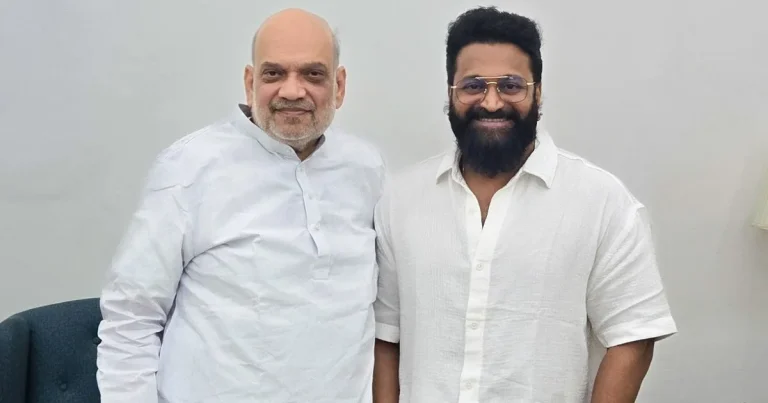 ఫోటో మూమెంట్ : అమిత్ షాను కలిసిన రిషబ్ శెట్టి.. ‘కాంతార’పై ప్రశంసలు..!