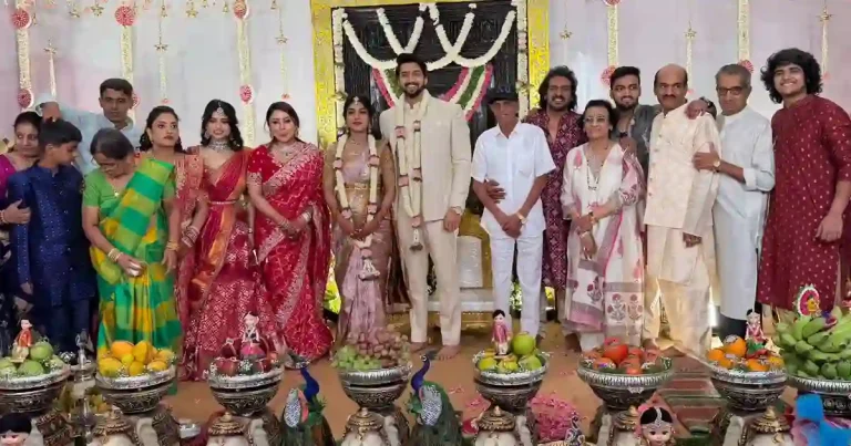 ఫోటోలు: డాక్టర్ సంజనతో ఉపేంద్ర మేనల్లుడు నిరంజన్ సుధీంద్ర నిశ్చితార్థం వేడుకలు