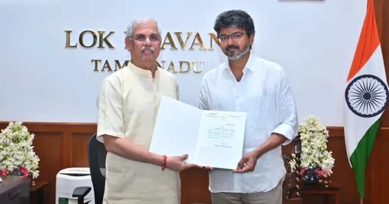 అఫీషియల్ : తమిళనాడు నూతన ముఖ్యమంత్రిగా రేపు విజయ్ ప్రమాణ స్వీకారం