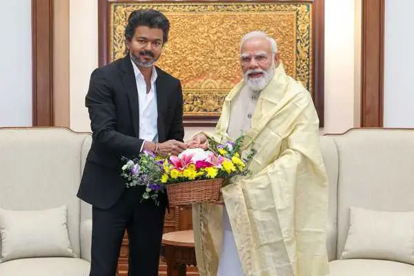 ఫోటోలు: న్యూఢిల్లీలో ప్రధాని నరేంద్ర మోదీని కలిసిన TN సీఎం తలపతి విజయ్