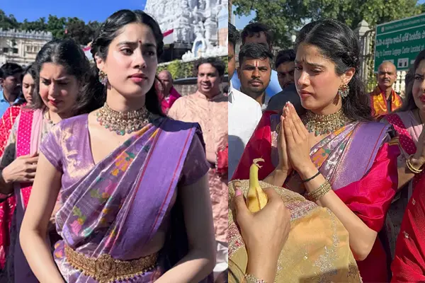 ఫోటోలు : పెద్ది విడుదలతో తిరుమల సన్నిధిలో జాన్వీ కపూర్
