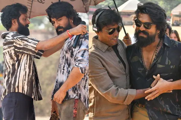 లొకేషన్ స్టిల్స్‌లో : రామ్ చరణ్ పెద్ది