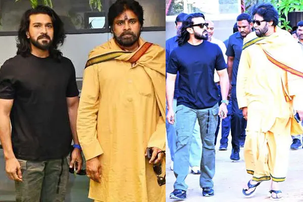 ఫోటోలు: పవన్ కళ్యాణ్‌ను కలిసిన రామ్ చరణ్ – ఒకే ఫ్రేమ్‌లో ‘మెగా పవర్’