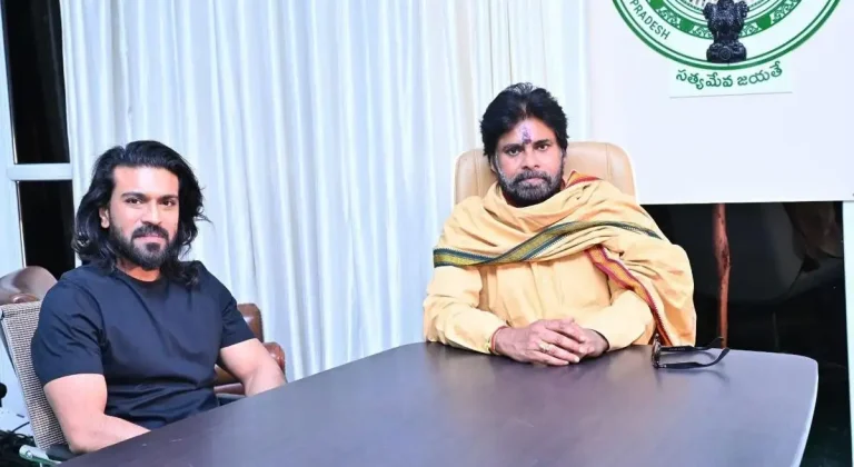 ‘పవర్’ఫుల్ పిక్.. డిప్యూటీ సీఎం పవన్‌తో మెగా పవర్ స్టార్ రామ్ చరణ్ భేటి..!