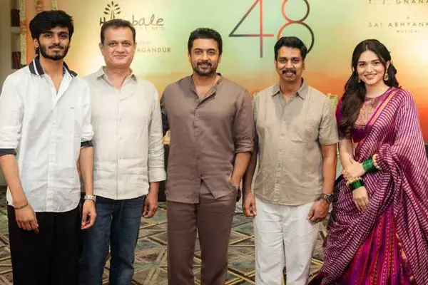 ముహూర్తం ఫోటోలు : సూర్య – హోంబలే ఫిలింస్ చిత్రం