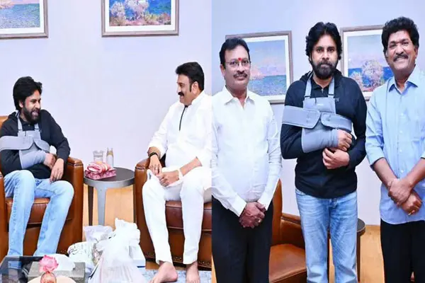 ఫోటోలు : ఏపీ డిప్యూటీ సీఎం పవన్ కళ్యాణ్‌ను పరామర్శిస్తున్న పలువురు ప్రముఖులు