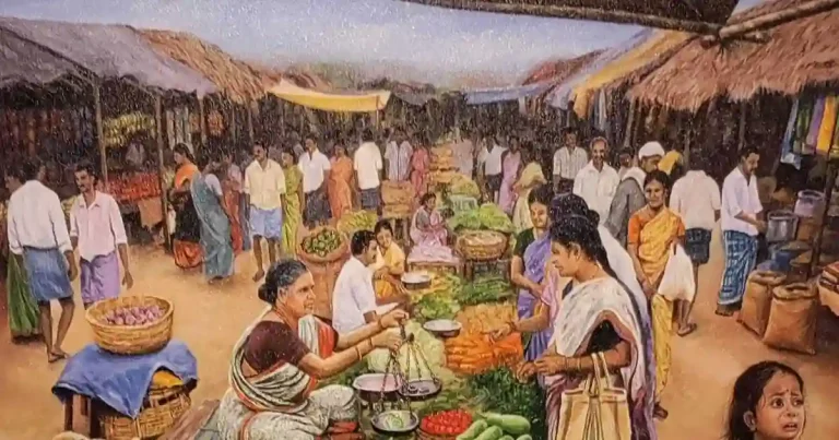 మట్టి మనుషుల కథతో ‘సంత’.. ఆకట్టుకున్న చిత్రకారుల పోటీలు
